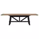 Hendricks Rustic Wheat and Raven 102" Extendable Rectangular Dining Table