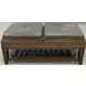 Hidden Treasures Medium Stain and Gray Rectangular Tray Ottoman Coffee Table