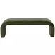 Aria Bergen Olive Upholstered 60" Accent Bench