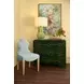 Roderick Matte Emerald Burl Wood 3 Drawer Soft Close Accent Chest