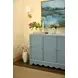 Beatrice Painted Light Blue 4 Door Buffet