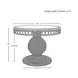 Gabrielle Natural Rattan 40" Dining Table With Decorative Apron And Glass Top