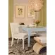 Lacey Light Blue Square Game Table with 2 Drawers
