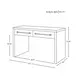 Ralph Cerused Oak Waterfall 2 Drawer Desk