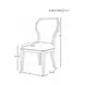 Tally White Linen Performance Fabric Dining Chair With Cerused Oak Frame