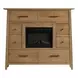 Jackson Golden Oak Storage Panel Bedroom Set