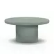 Jade Green Free Form Outdoor Concrete Top Nesting Coffee Table Set