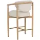 Sigrid Monument Oatmeal Upholstered Counter Height Stool
