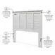 Bay Harbor Distressed White Queen Headboard