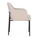 Sydney Taupe Performance Fabric Upholstered Arm Chair Set of 2