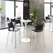 Ace Black And Brushed Stainless Steel Bar Stool Set Of 2