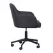 Sydney Black Upholstered Swivel Desk Chair