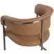 Rosmere Milliken Cognac Upholstered Dining Arm Chair