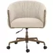 Olma Meg Taupe and Santa Cruz Oatmeal Upholstered Office Chair
