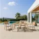 Rader Gray Performance Fabric Outdoor Dining Chair Set Of 2
