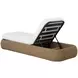 Madrid Stinson White Performance Fabric 84" Chaise Lounger