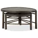 Hadleigh Black Coffee Bean Free Form Nesting Cocktail Table