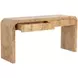 Rowindra Natural Rectangular Console Table with 2 Drawers