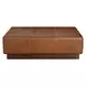 Cedarro Avelino Saddle Leather Upholstered Rectangular Cocktail Ottoman
