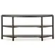 Hadleigh Black Coffee Bean Demilune Sofa Table