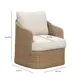Axel Cream Performance Fabric Upholstered Outdoor Accent Chair