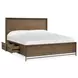 Lindon Belgian Wheat and Coffee Bean Queen Storage Panel Bed