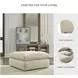 Elyza Linen Oversized Accent Ottoman