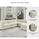 Elyza Linen 5 Piece Sectional with RAF Chaise