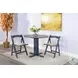 Hearthwood Haven Ocean Blue 36" Round Drop Leaf Dining Table