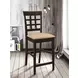 Gabriel Cappuccino Lattice Back Counter Height Stool Set of 2