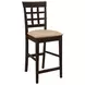 Gabriel Cappuccino Lattice Back Counter Height Stool Set of 2