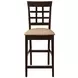 Gabriel Cappuccino Lattice Back Counter Height Stool Set of 2