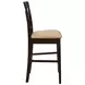Gabriel Cappuccino Lattice Back Counter Height Stool Set of 2