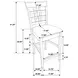 Gabriel Cappuccino Lattice Back Counter Height Stool Set of 2