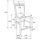 Gabriel Cappucino Closed Back Counter Height Stool Set of 2