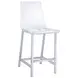 Juelia Chrome And Clear Acrylic Counter Height Stools Set of 2