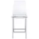 Juelia Chrome And Clear Acrylic Counter Height Stools Set of 2