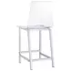 Juelia Chrome And Clear Acrylic Counter Height Stools Set of 2