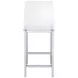 Juelia Chrome And Clear Acrylic Counter Height Stools Set of 2
