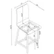 Juelia Chrome And Clear Acrylic Counter Height Stools Set of 2