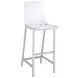 Juelia Chrome And Clear Acrylic Bar Stool Set of 2