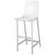 Juelia Chrome And Clear Acrylic Bar Stool Set of 2