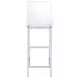 Juelia Chrome And Clear Acrylic Bar Stool Set of 2