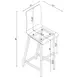 Juelia Chrome And Clear Acrylic Bar Stool Set of 2