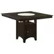 Gabriel Cappuccino Counter Height Storage Dining Table with Built-in Lazy Susan