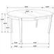 Gabriel Cappuccino Extendable Oval Dining Table