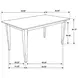 Gabriel Cappuccino Dining Table