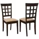 Gabriel Cappuccino Wheat Back Side Chair Set of 2
