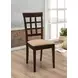 Gabriel Cappuccino Wheat Back Side Chair Set of 2