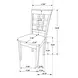 Gabriel Cappuccino Wheat Back Side Chair Set of 2
